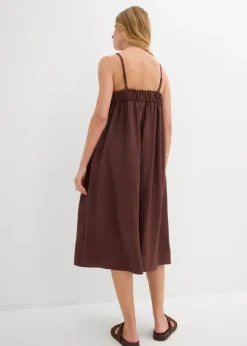 Vestido de tirantes de mezcla suave de viscosa