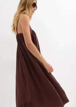 Vestido de tirantes de mezcla suave de viscosa