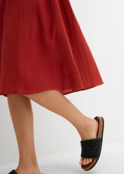 Vestido de tirantes de muselina suave