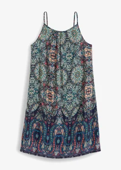 Vestido de tirantes de viscosa fluida