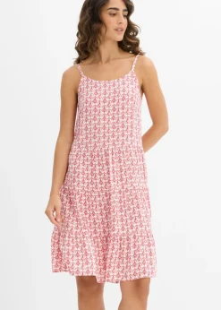 Vestido de tirantes de viscosa fluida