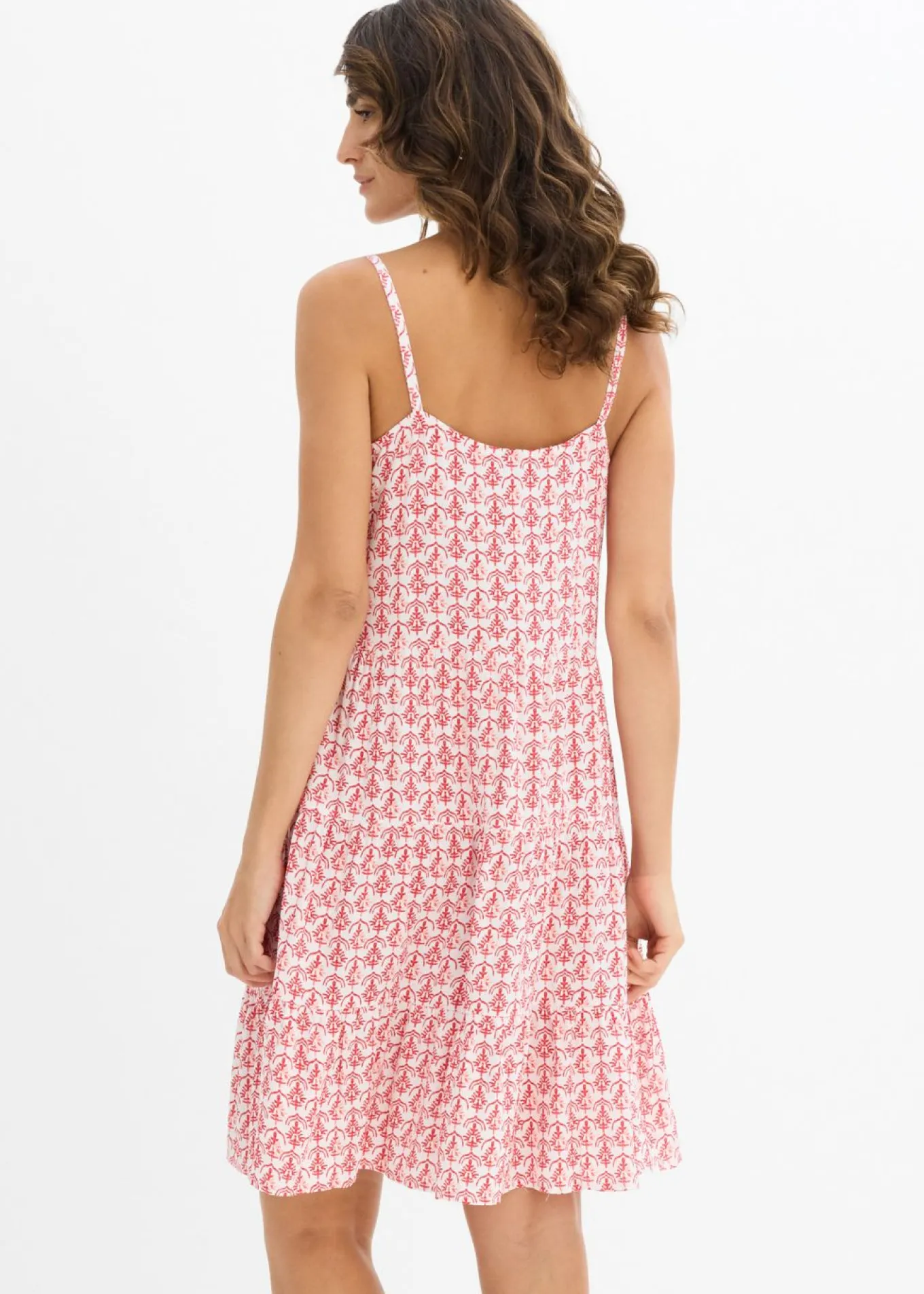 Vestido de tirantes de viscosa fluida