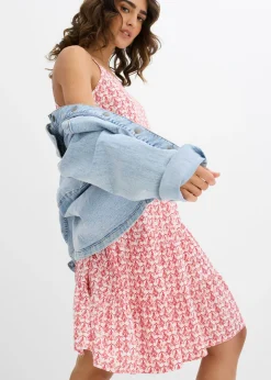 Vestido de tirantes de viscosa fluida