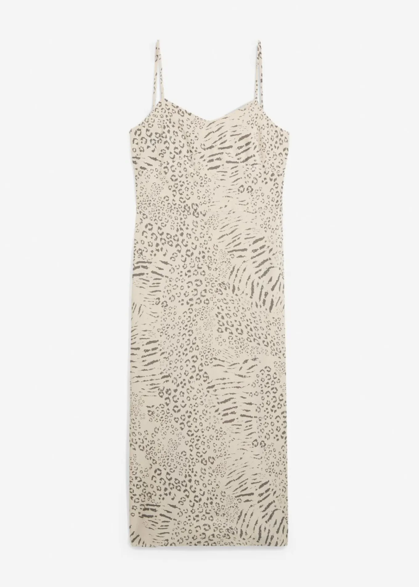 Vestido de tirantes de viscosa fluida