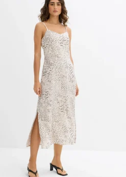 Vestido de tirantes de viscosa fluida