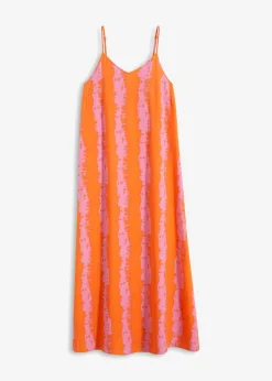 Vestido de tirantes de viscosa fluida