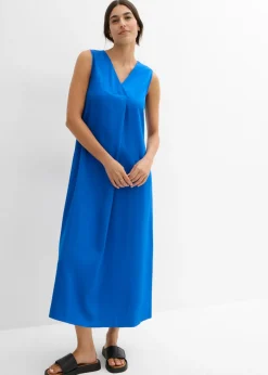 Vestido de tirantes de viscosa fluida