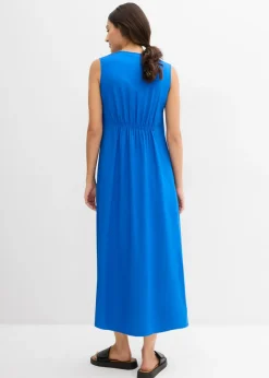 Vestido de tirantes de viscosa fluida