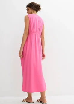 Vestido de tirantes de viscosa fluida