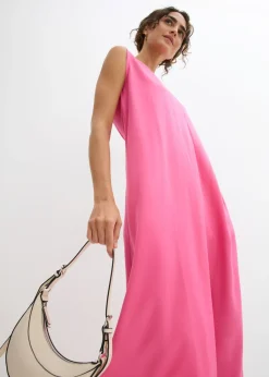 Vestido de tirantes de viscosa fluida