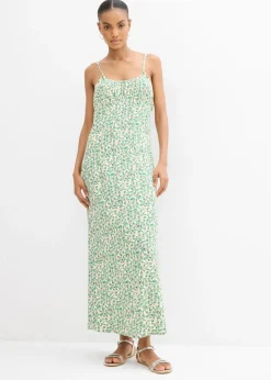 Vestido de tirantes de viscosa fluida