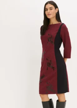 Vestido de tubo con bordado de lentejuelas