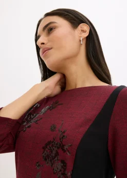 Vestido de tubo con bordado de lentejuelas