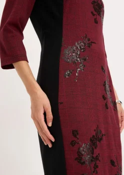 Vestido de tubo con bordado de lentejuelas