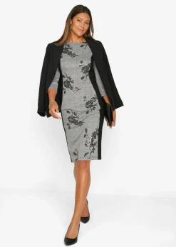 Vestido de tubo con bordado de lentejuelas