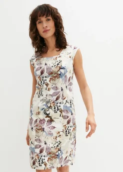 Vestido de tubo de raso de algodón