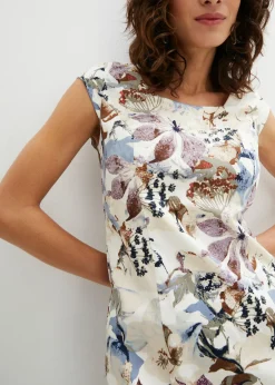 Vestido de tubo de raso de algodón