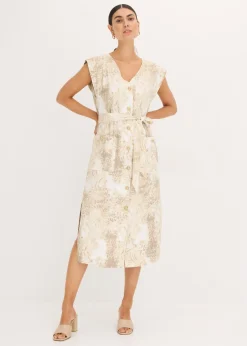 Vestido de viscosa con cordón (2 piezas)