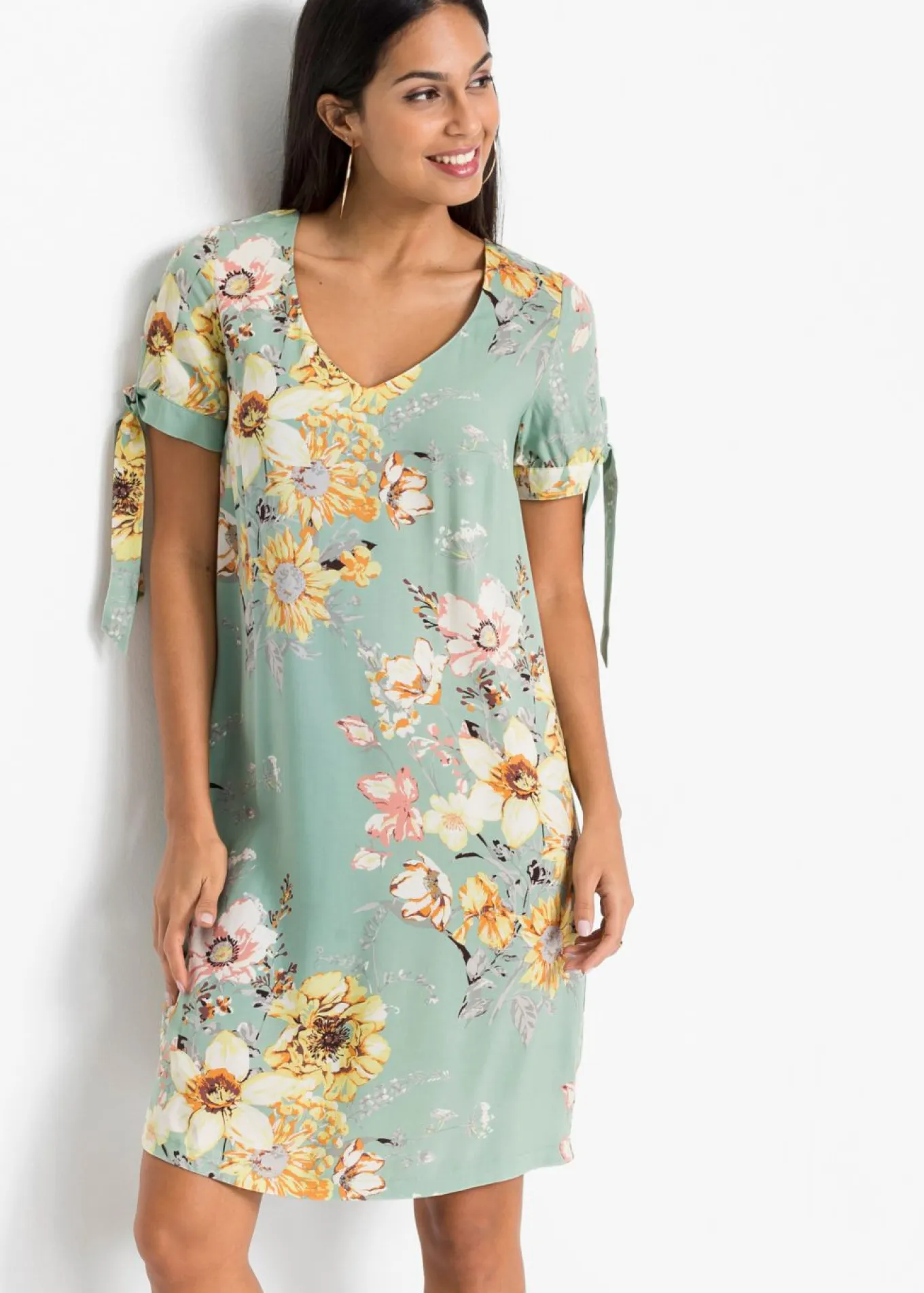 Vestido de viscosa fluida