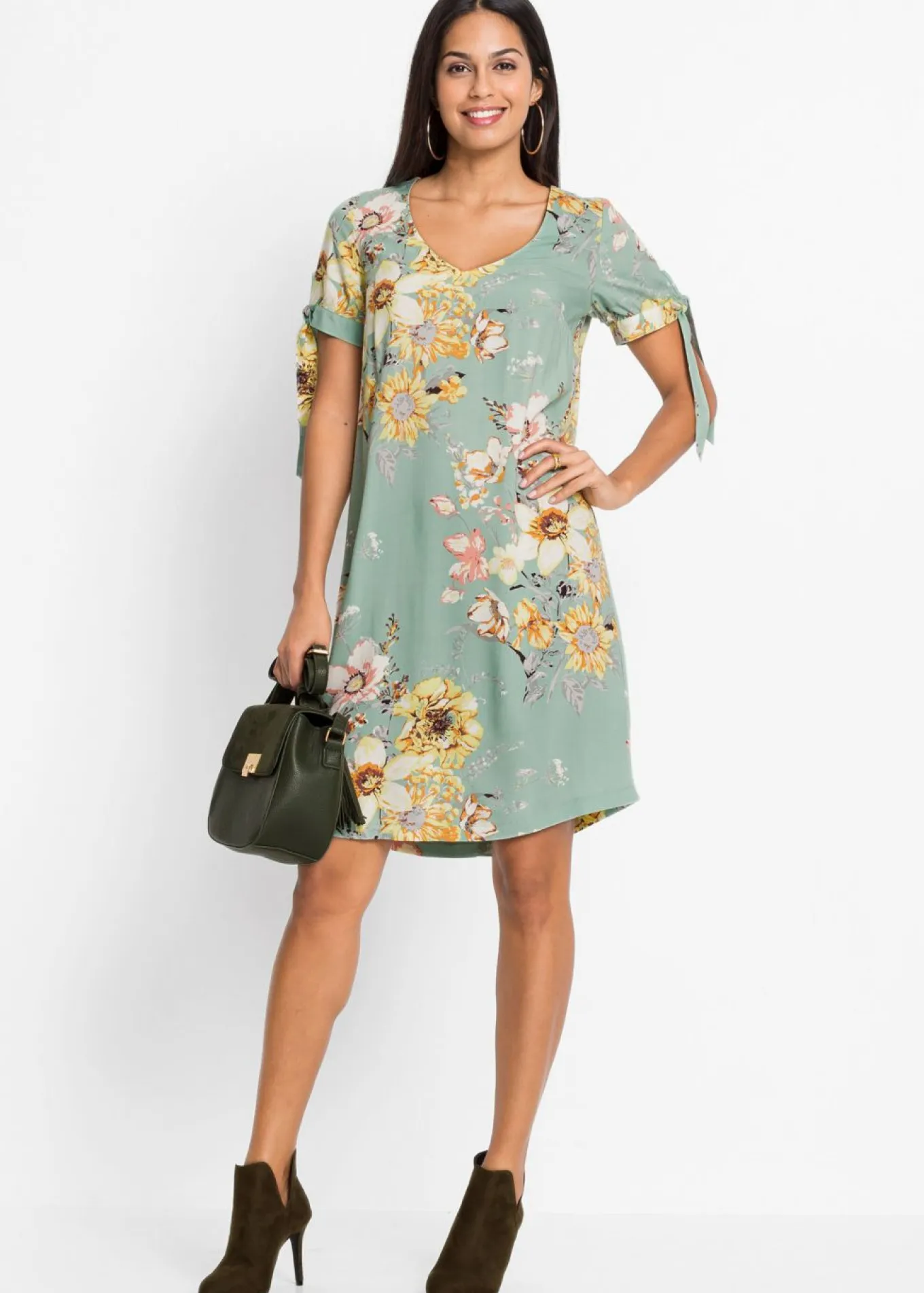 Vestido de viscosa fluida