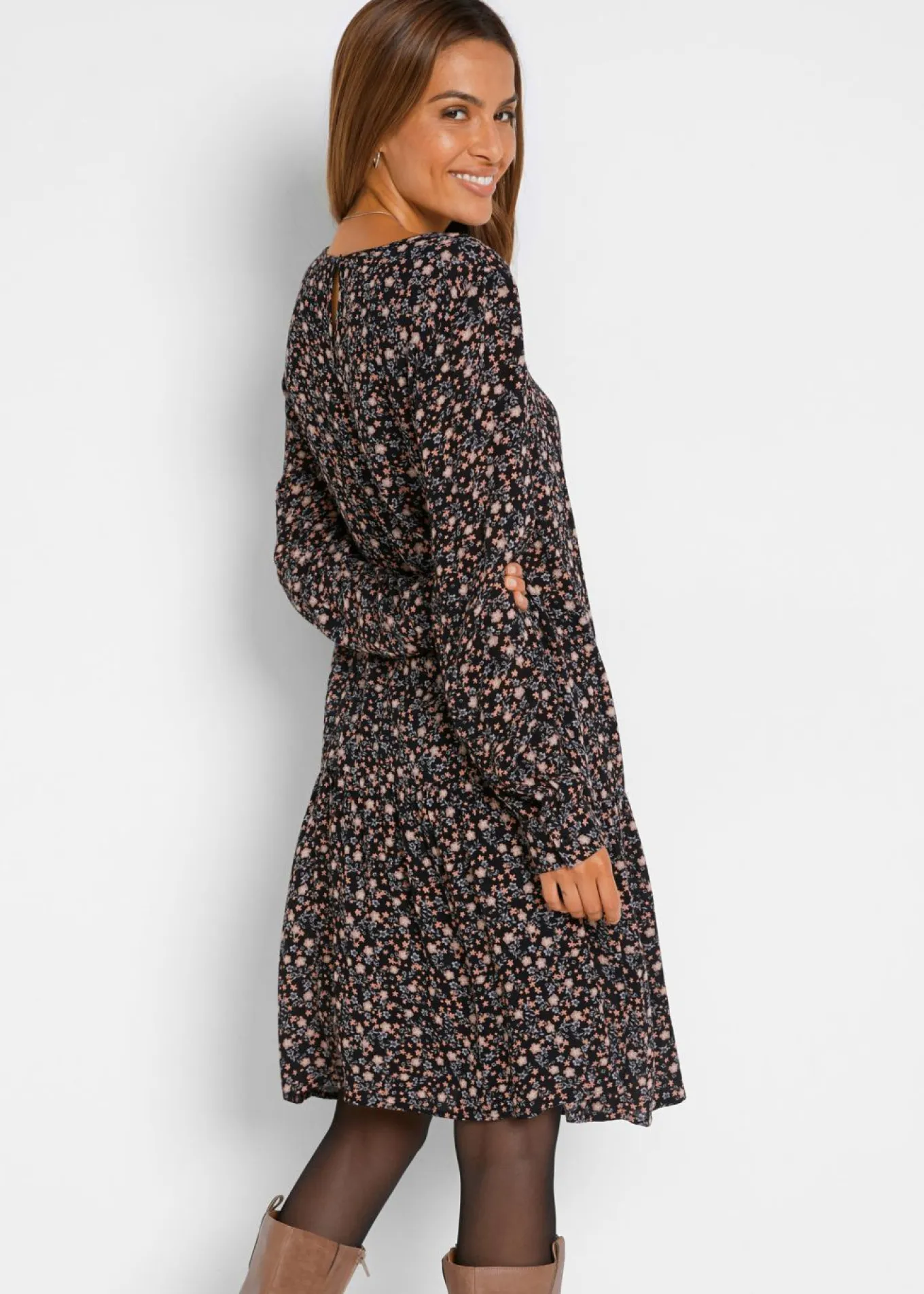 Vestido de viscosa fluida