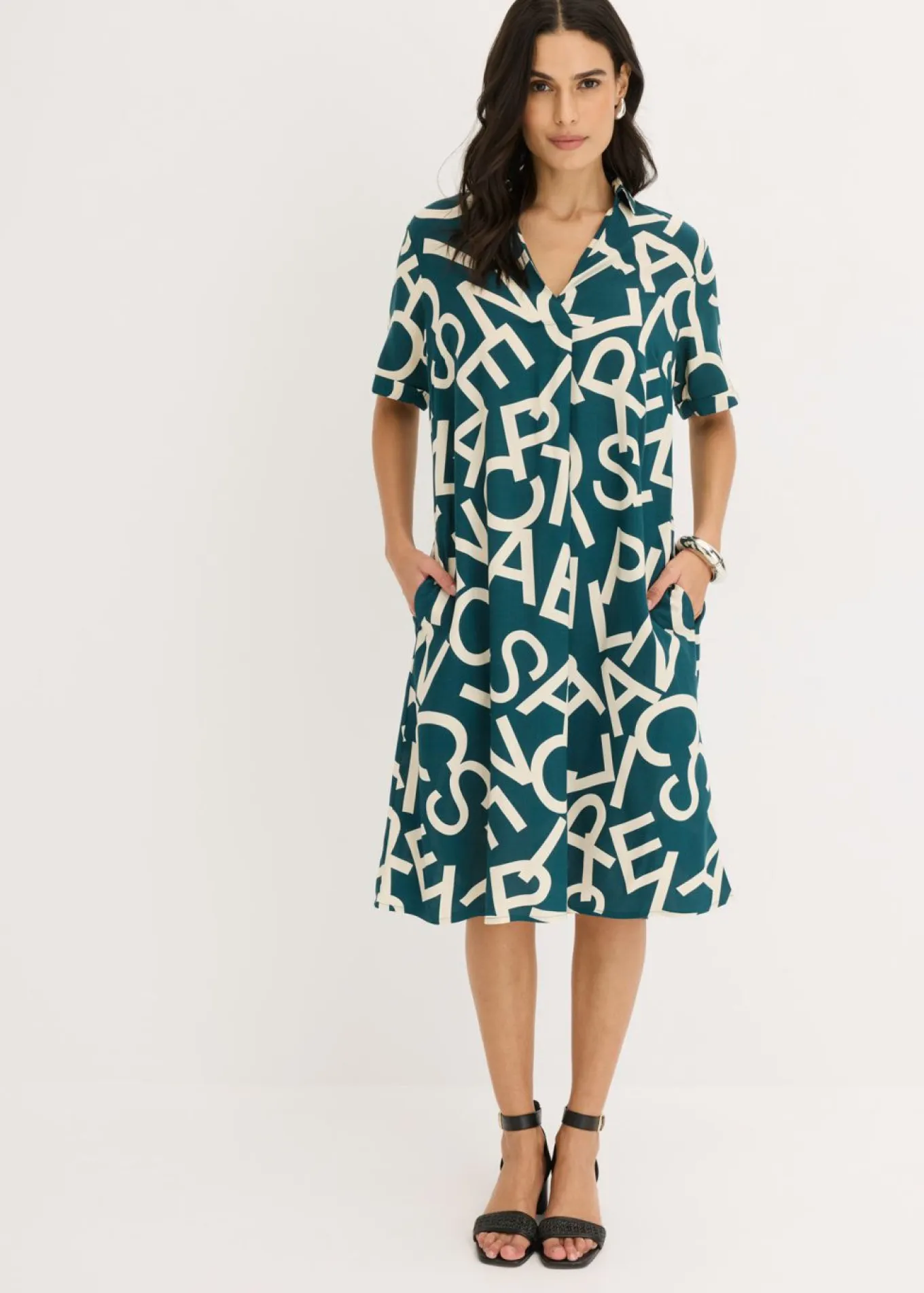 Vestido de viscosa fluida