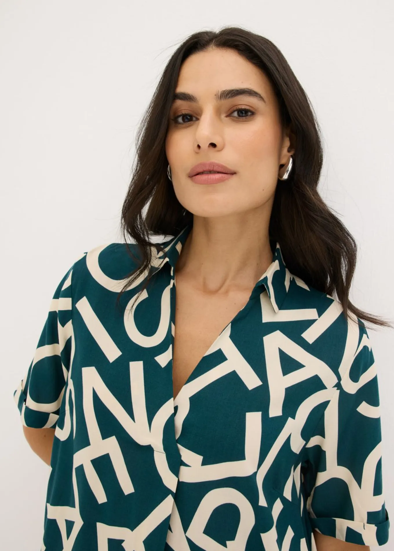 Vestido de viscosa fluida
