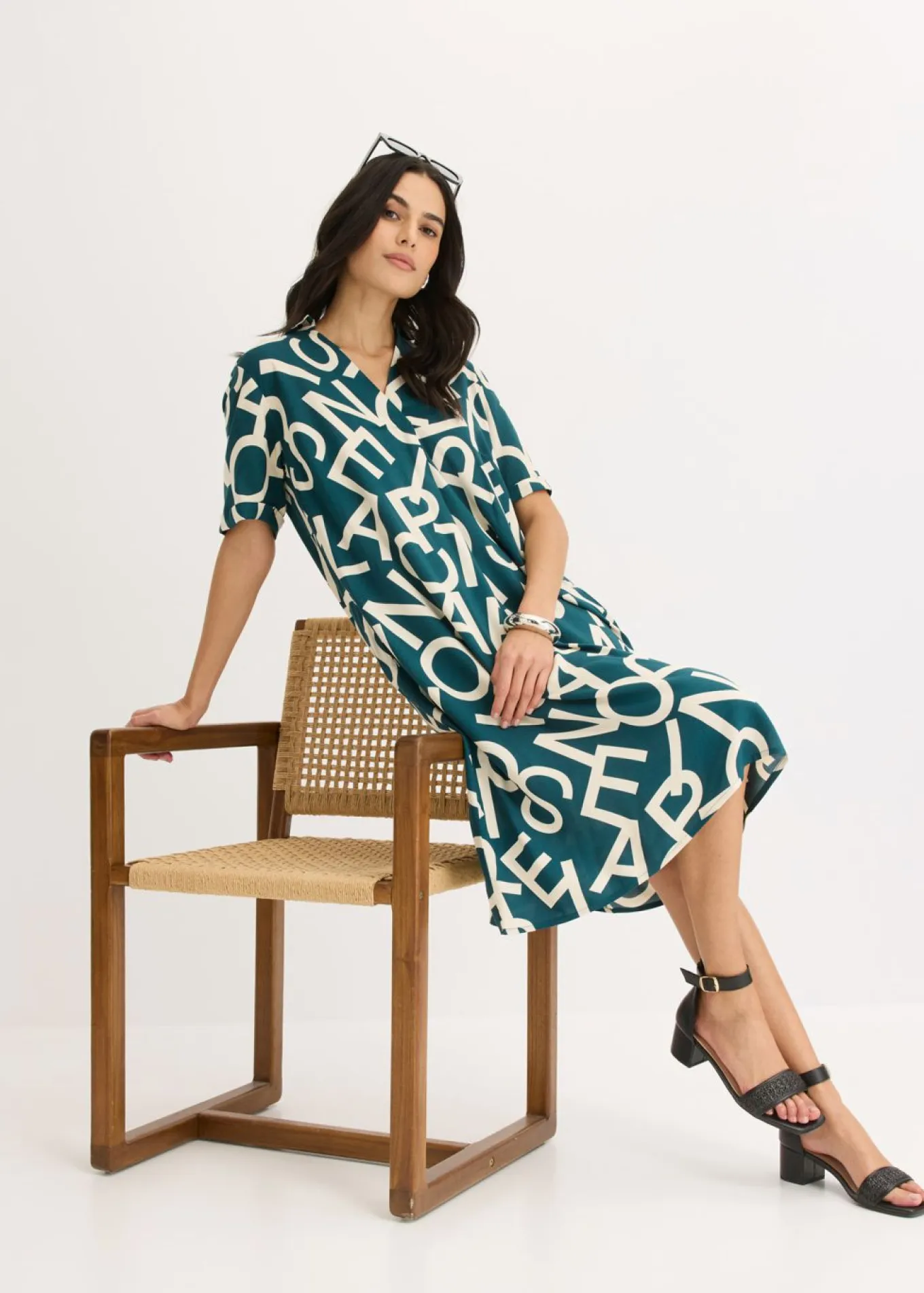 Vestido de viscosa fluida