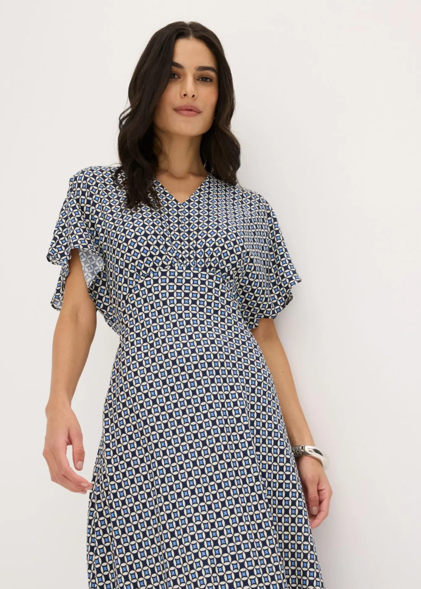 Vestido de viscosa fluida