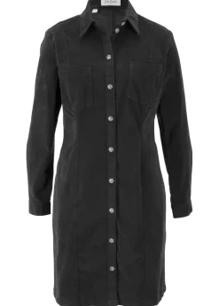 Vestido elástico de pana