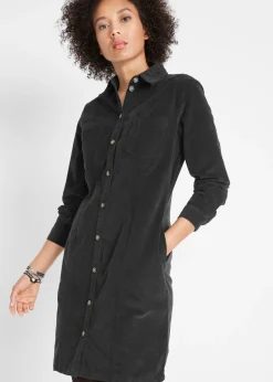 Vestido elástico de pana