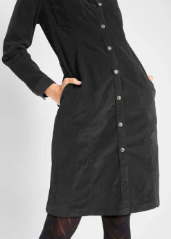 Vestido elástico de pana