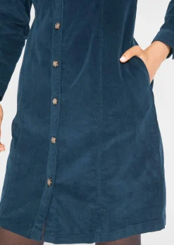 Vestido elástico de pana