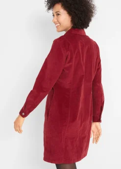 Vestido elástico de pana
