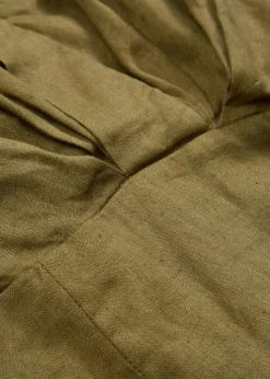 Vestido entallado de lino puro