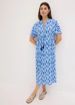 Vestido estampado con corte de túnica