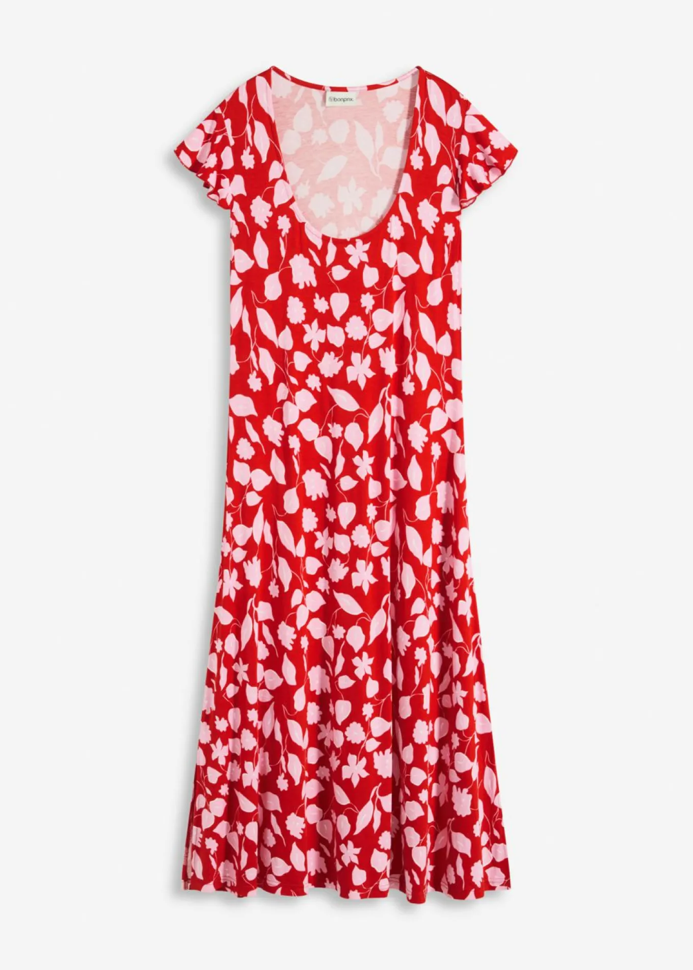 Vestido estampado de punto de mezcla de viscosa suave