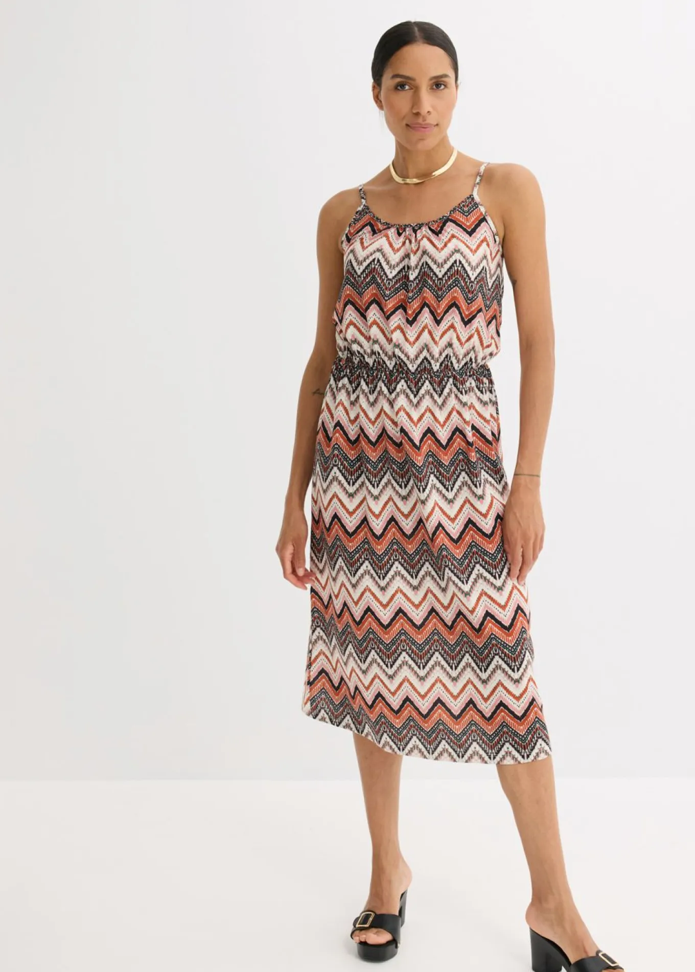 Vestido estampado de tirantes