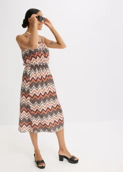 Vestido estampado de tirantes