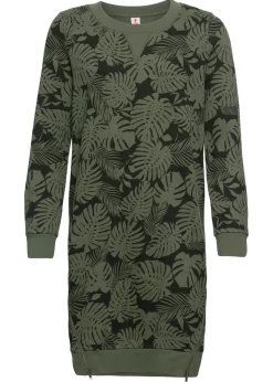 Vestido estampado tipo sudadera