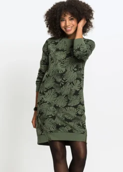 Vestido estampado tipo sudadera
