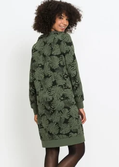 Vestido estampado tipo sudadera
