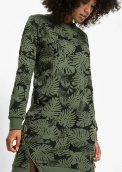 Vestido estampado tipo sudadera