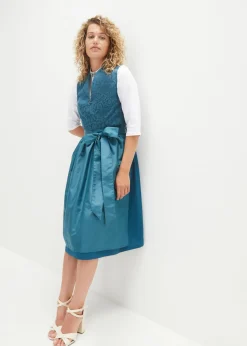 Vestido folclórico y delantal (set de 2 piezas)
