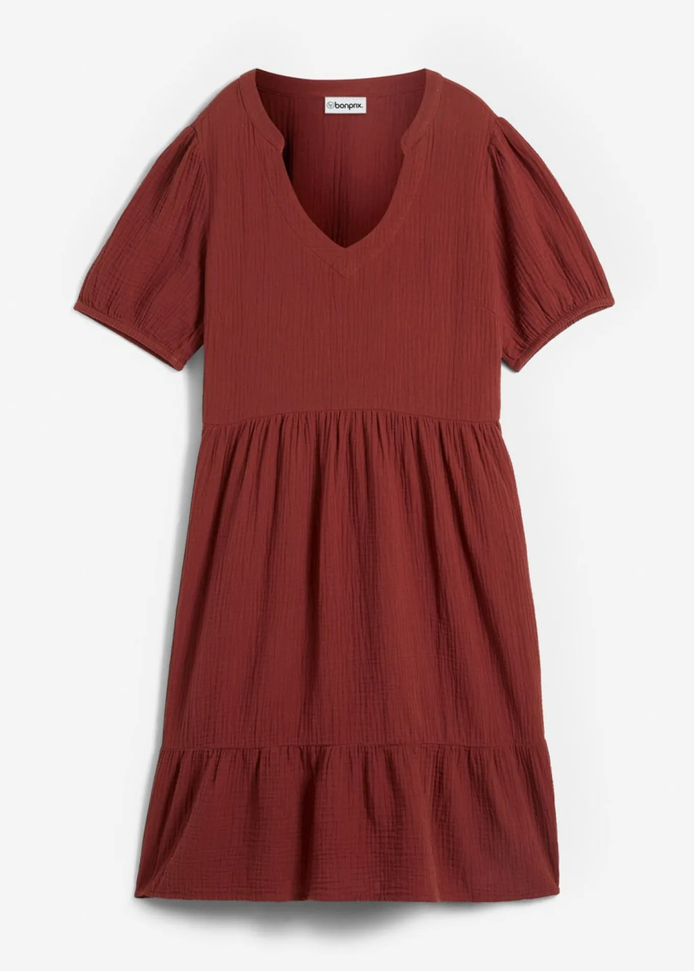 Vestido holgado de muselina de algodón