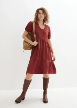 Vestido holgado de muselina de algodón