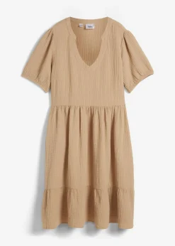 Vestido holgado de muselina de algodón