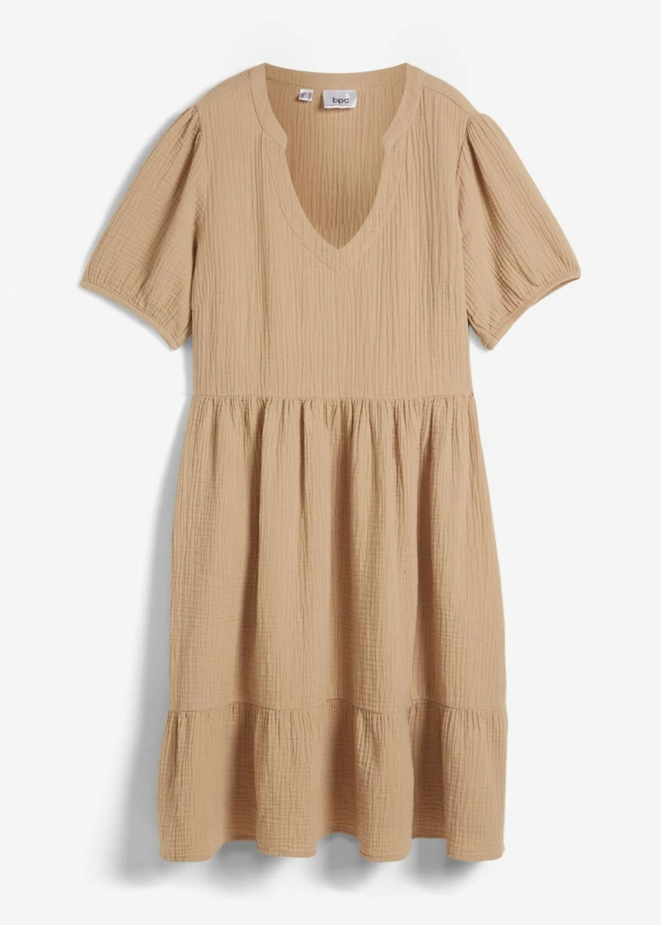 Vestido holgado de muselina de algodón