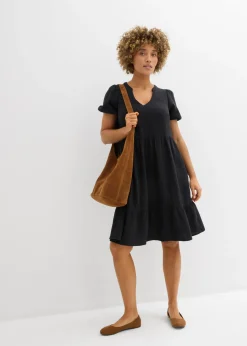 Vestido holgado de muselina de algodón