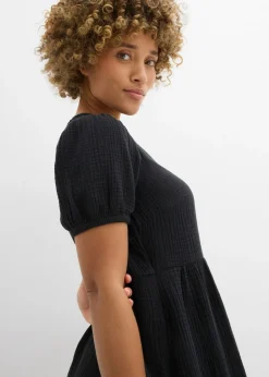 Vestido holgado de muselina de algodón